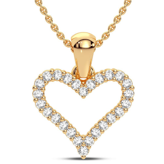 10K 0.16CT Diamond Pendant - Solomon Jewelers