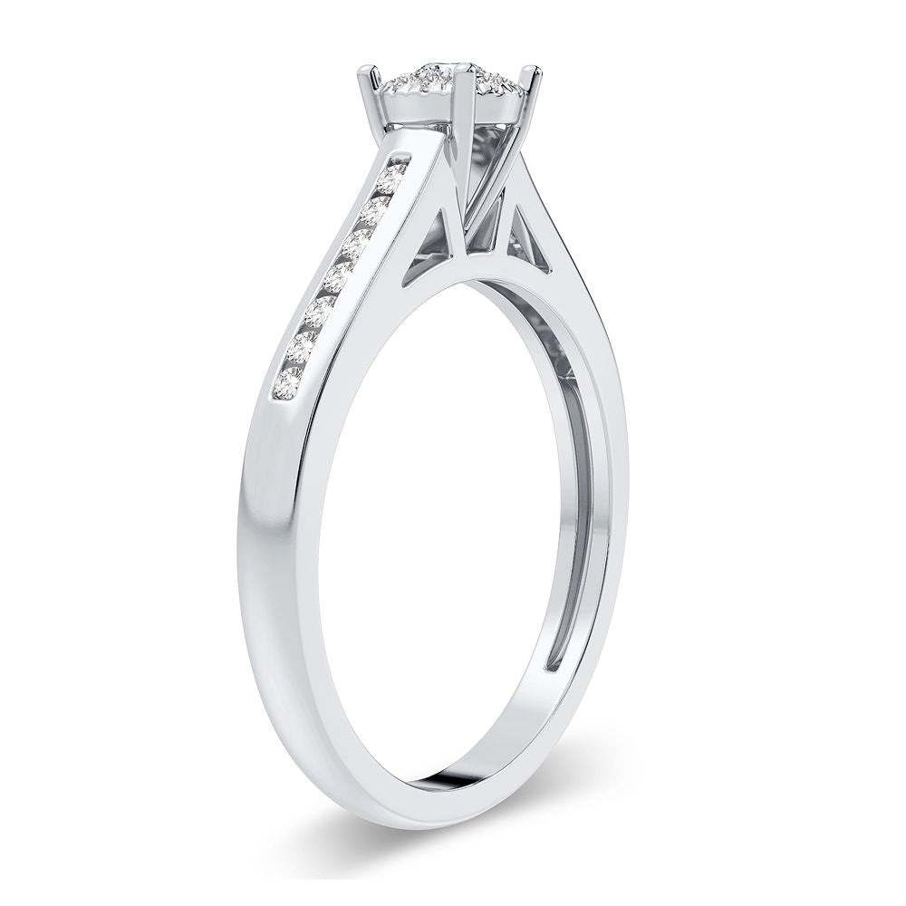 14K 0.22CT Diamond Ring - Solomon Jewelers