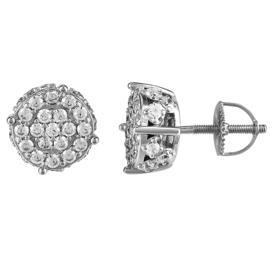 S.Silver Round Earrings RP - Solomon Jewelers