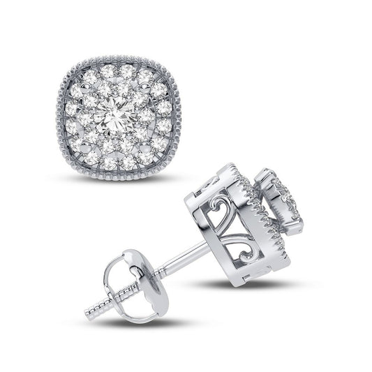 14K 0.25CT Diamond Earring - Solomon Jewelers