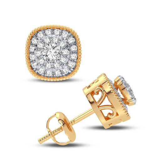 14K 0.25CT Diamond Earring - Solomon Jewelers