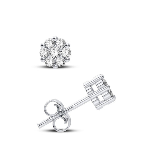 14K 0.25CT Diamond Earring and Pendant Set - Solomon Jewelers