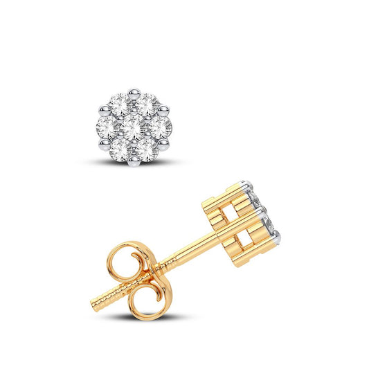 14K 0.25CT Diamond Earring - Solomon Jewelers
