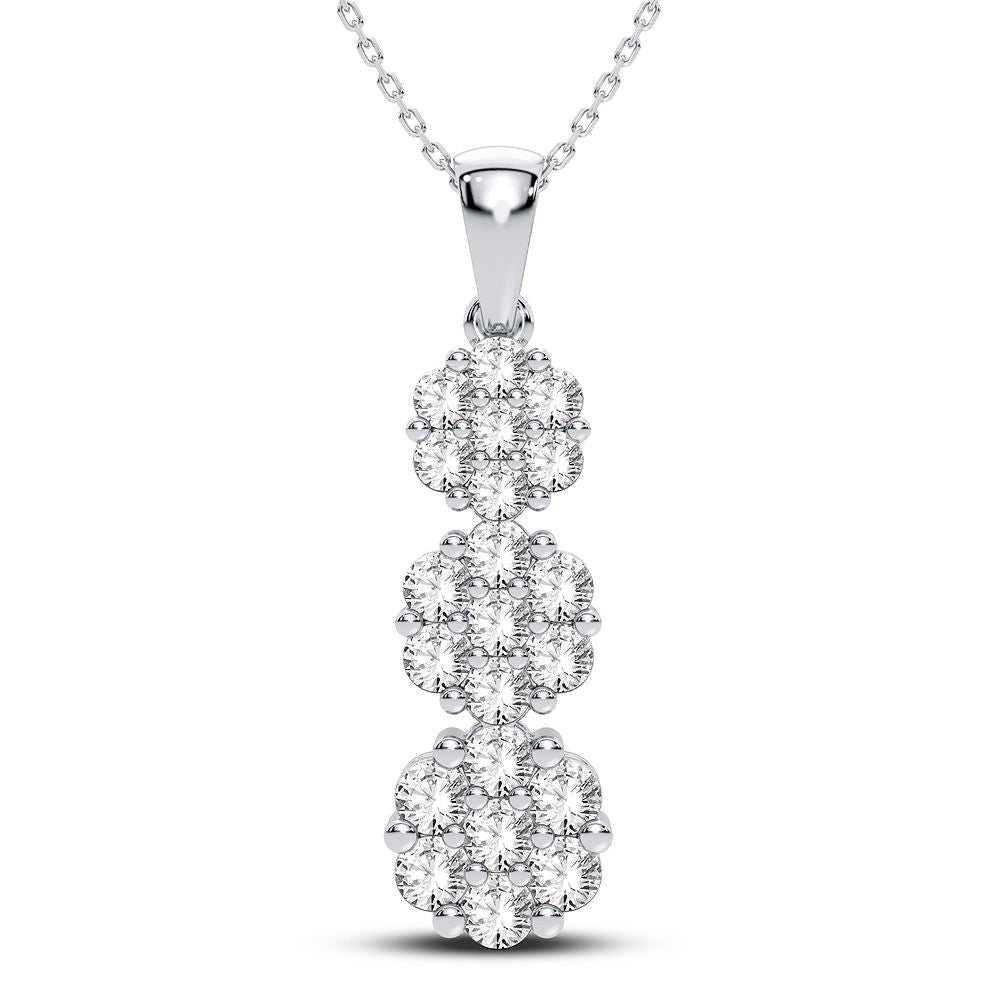 10K 1.37CT Diamond Pendant - Solomon Jewelers