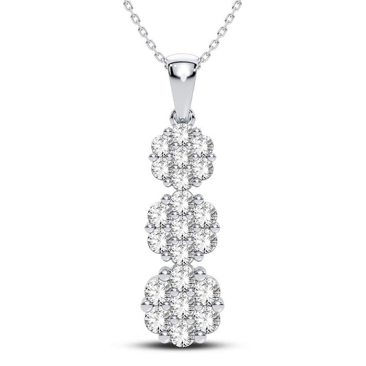 14K 2.00CT Diamond Pendant - Solomon Jewelers
