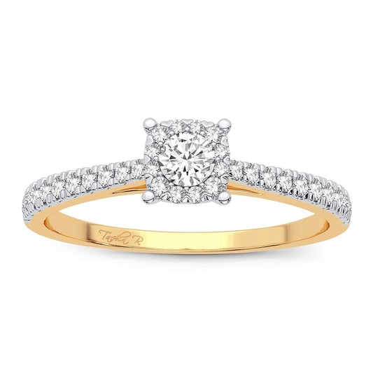 14K 0.09CT Diamond Ring - Solomon Jewelers