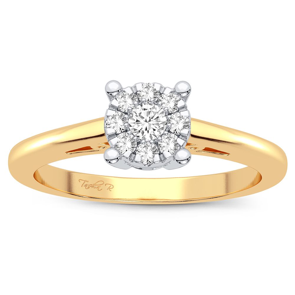 14K 0.10CT Diamond Ring - Solomon Jewelers