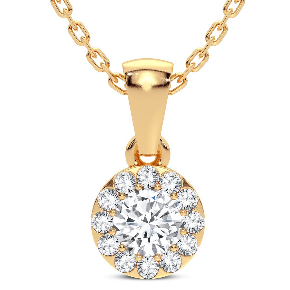 14K 0.27CT DIAMOND PENDANT - Solomon Jewelers