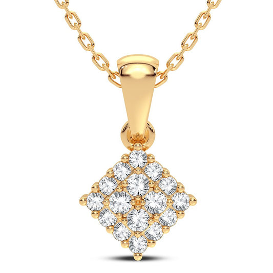 14K 0.16CT DIAMOND PENDANT - Solomon Jewelers