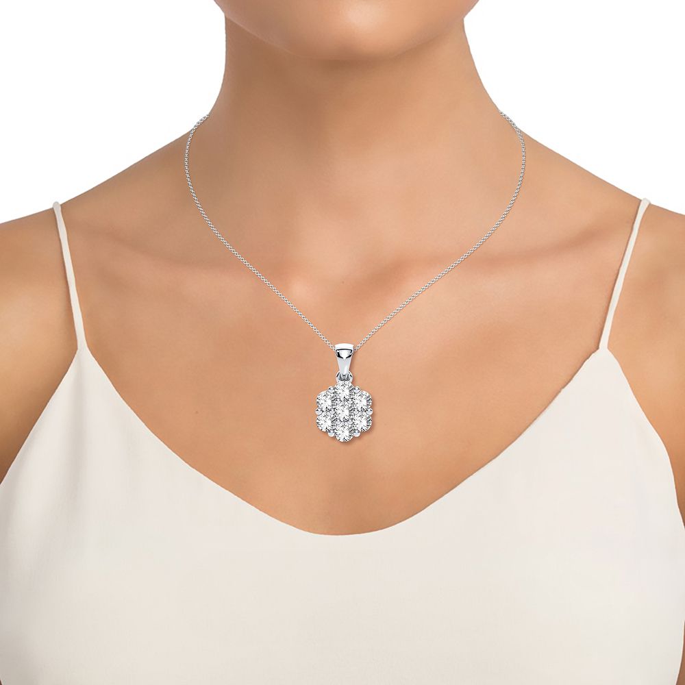 14K 1.50CT Diamond Pendant - Solomon Jewelers