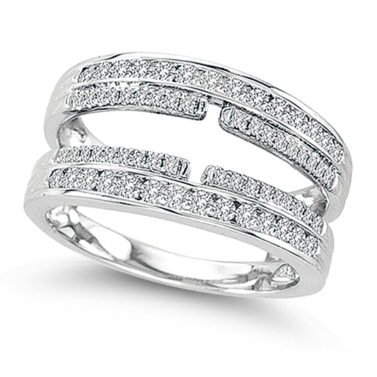 14K  0.51CT  DIAMOND  RING GUARD.