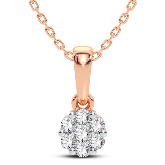 14K 0.15CT Diamond Pendant - Solomon Jewelers