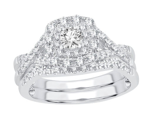 14K 0.50ct Bridal Set - Solomon Jewelers