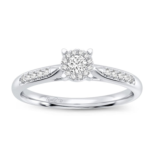 14K 0.15CT Diamond Ring - Solomon Jewelers