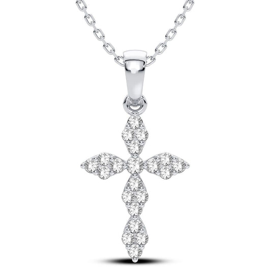 14K 0.25CT Diamond Pendant - Solomon Jewelers