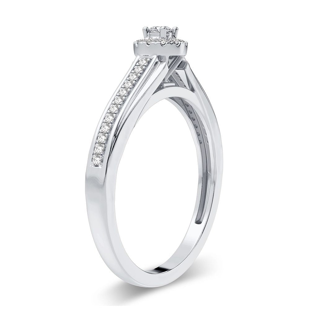 14K 0.20CT Diamond Ring - Solomon Jewelers