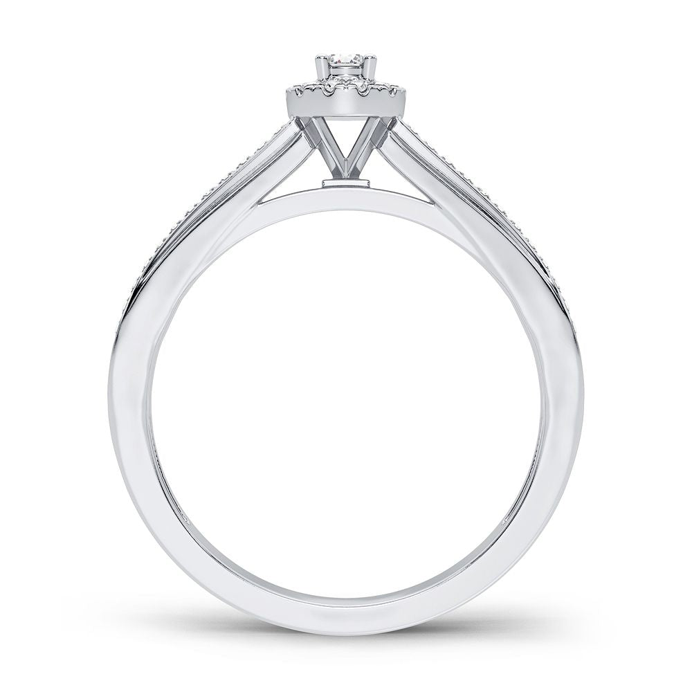 14K 0.20CT Diamond Ring - Solomon Jewelers