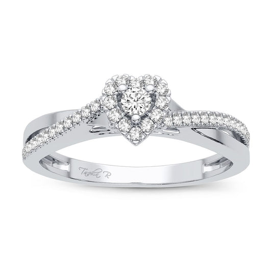 14K 0.20CT Diamond Ring - Solomon Jewelers