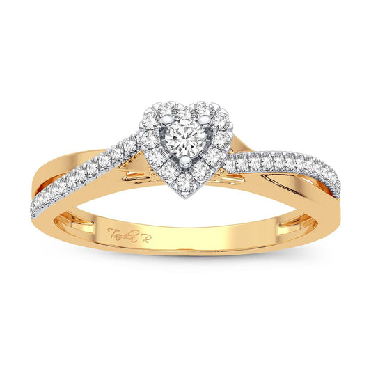 14K 0.20CT Diamond Ring - Solomon Jewelers