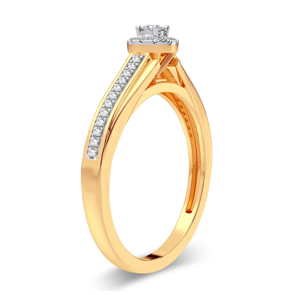 14K 0.20CT Diamond Ring - Solomon Jewelers