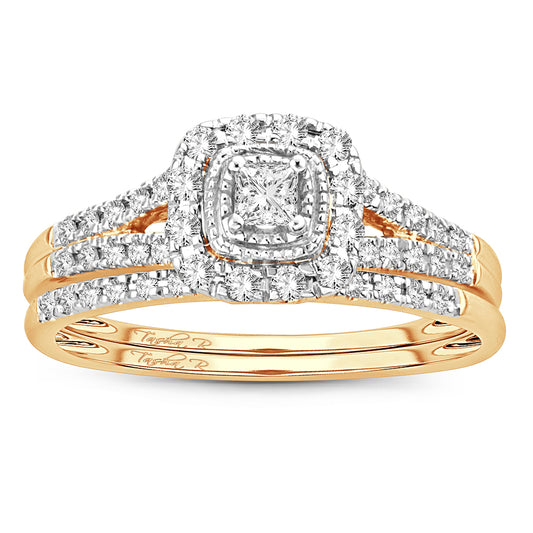 14K 0.50CT DIAMOND BRIDAL RING - Solomon Jewelers