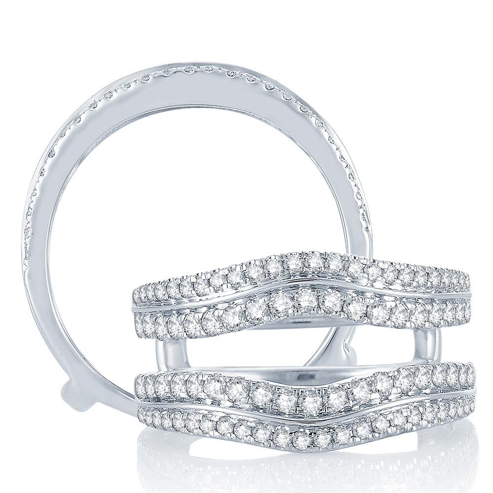 14K 0.76CT DIAMOND RING GUARD