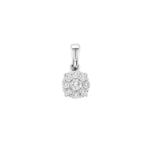14K 0.33CT Diamond Pendant - Solomon Jewelers