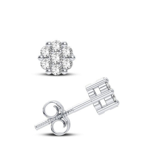 10K 0.08CT Diamond Earring - Solomon Jewelers