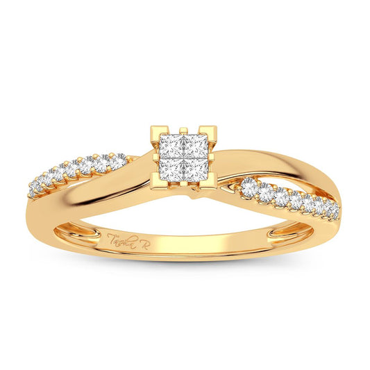 14K 0.15CT DIAMOND Ring