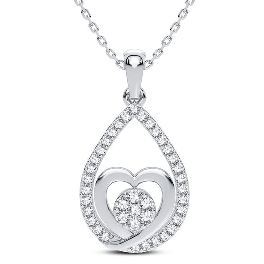 14K 0.25CT DIAMOND PENDANT - Solomon Jewelers