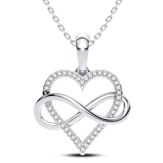 14K 0.10CT Diamond Pendant - Solomon Jewelers