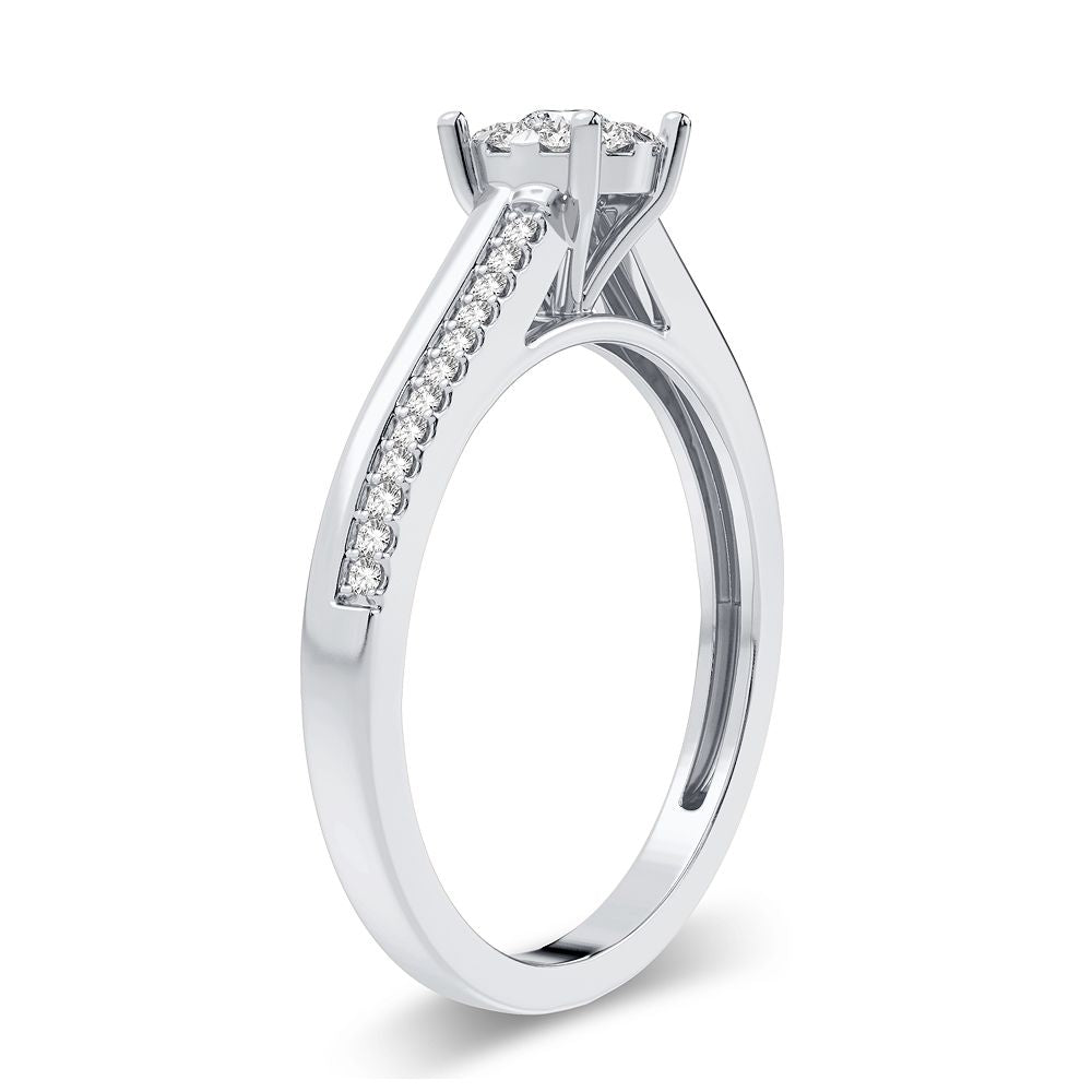 14K 0.20CT Diamond Ring - Solomon Jewelers
