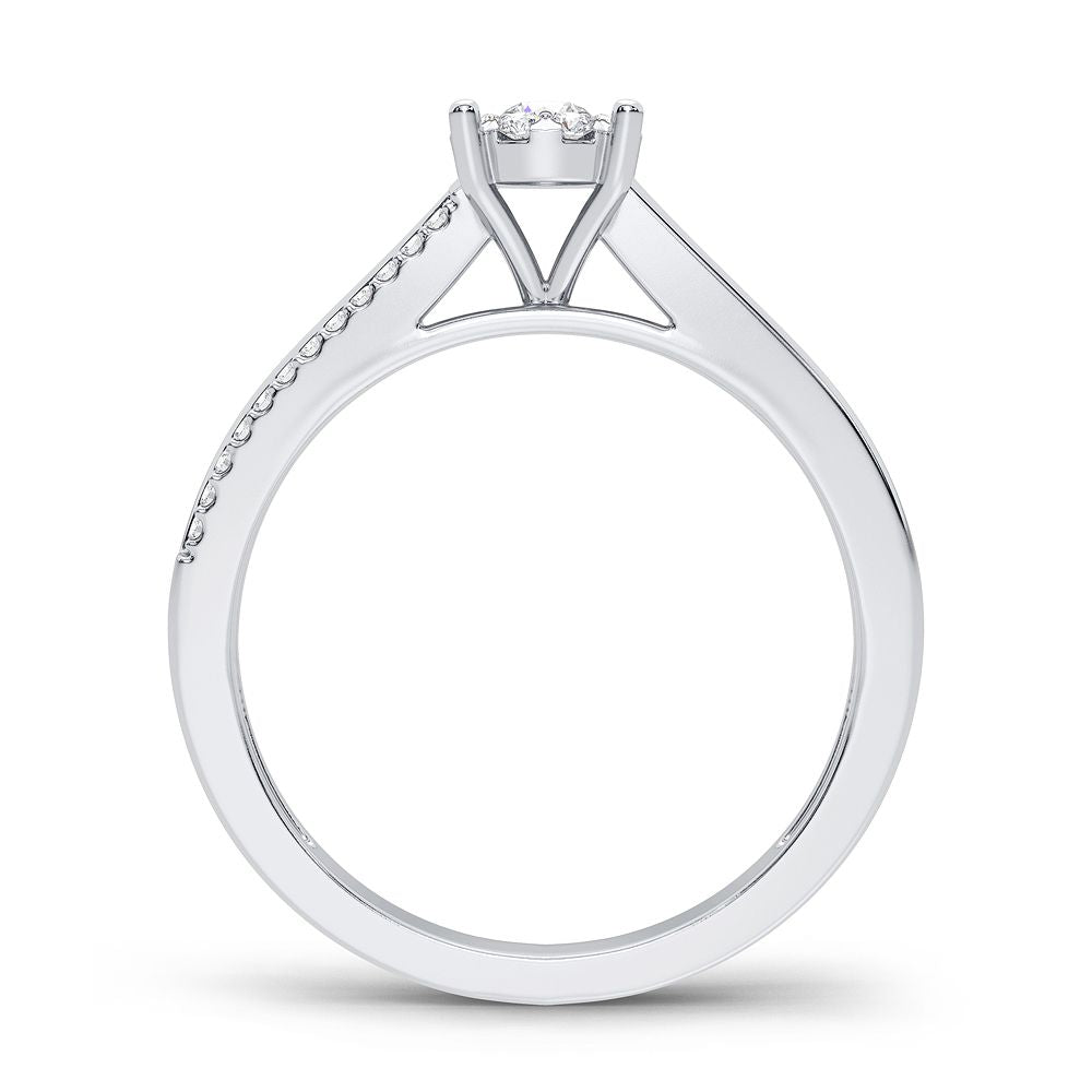 14K 0.20CT Diamond Ring - Solomon Jewelers