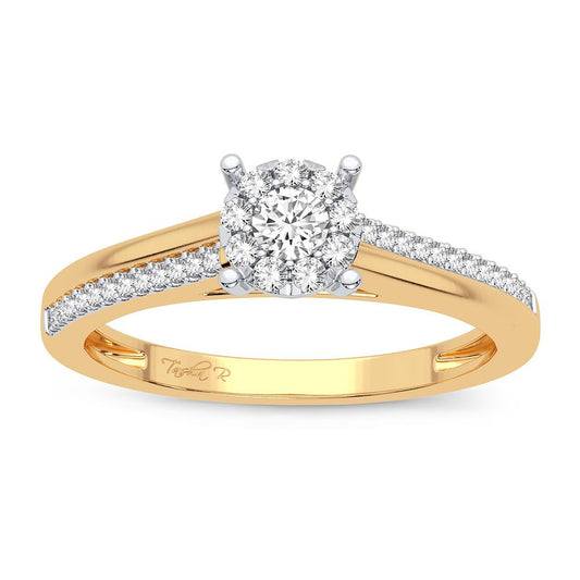 14K 0.20CT Diamond Ring - Solomon Jewelers