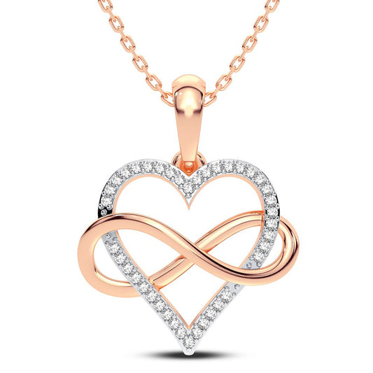 14K 0.10CT Diamond Pendant - Solomon Jewelers