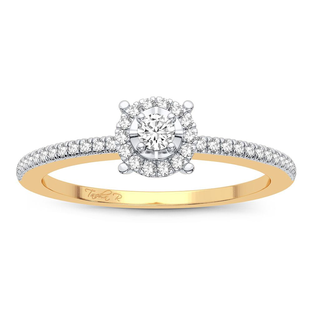 14 Karat Gold 0.16CT Diamond Ring - Solomon Jewelers