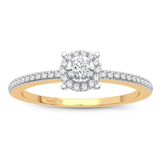 14 Karat Gold 0.16CT Diamond Ring - Solomon Jewelers
