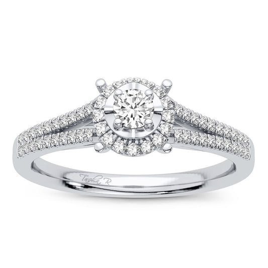 14K 0.25CT Diamond Ring - Solomon Jewelers