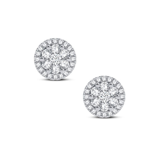 14K Gold Diamond Earrings | 0.50 CT Total Weight - Solomon Jewelers
