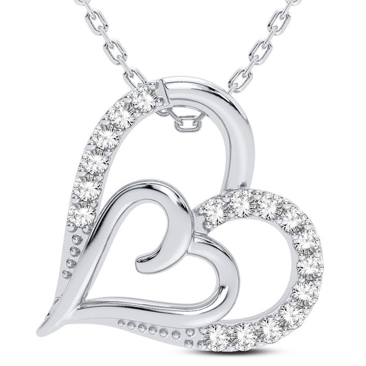 14K 0.11CT Diamond Pendant - Solomon Jewelers