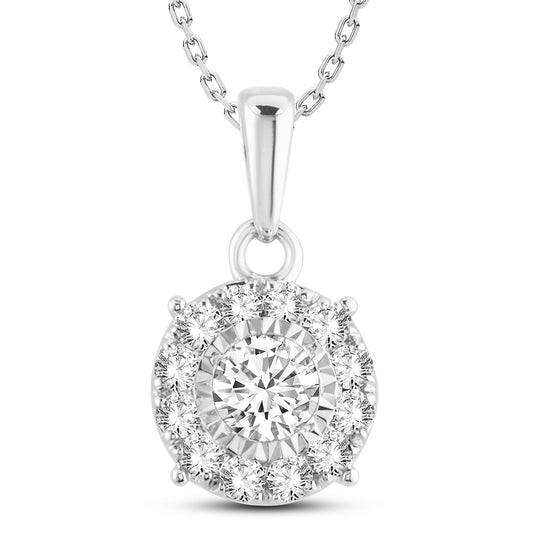 14k 0.50ct Diamond Pendant - Solomon Jewelers