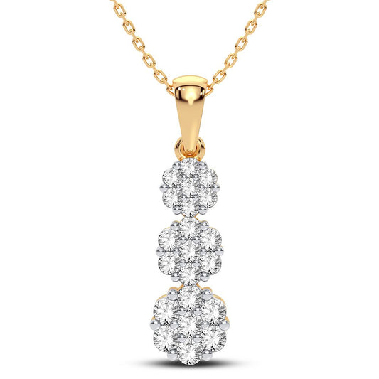 14K 0.75CT Diamond Pendant - Solomon Jewelers