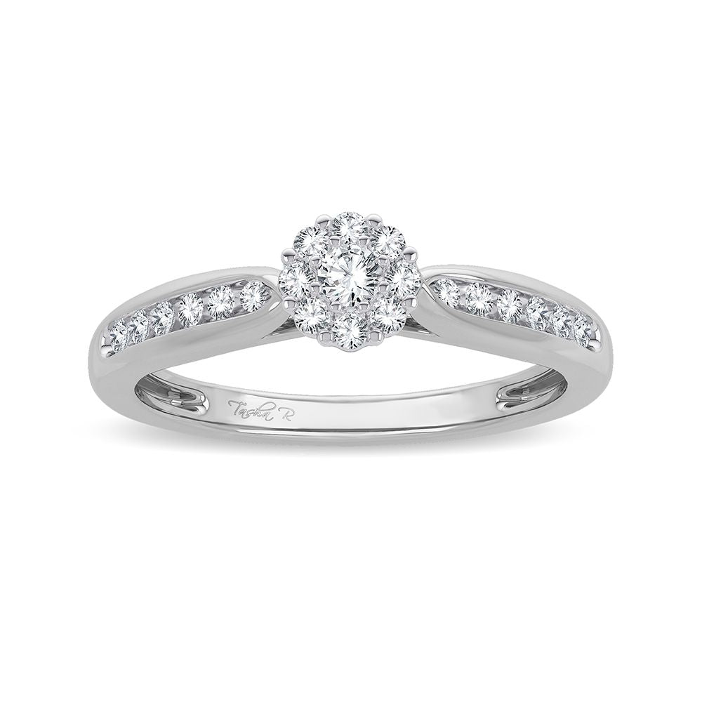 14 Karat White Gold 0.25CT Diamond RING - Solomon Jewelers