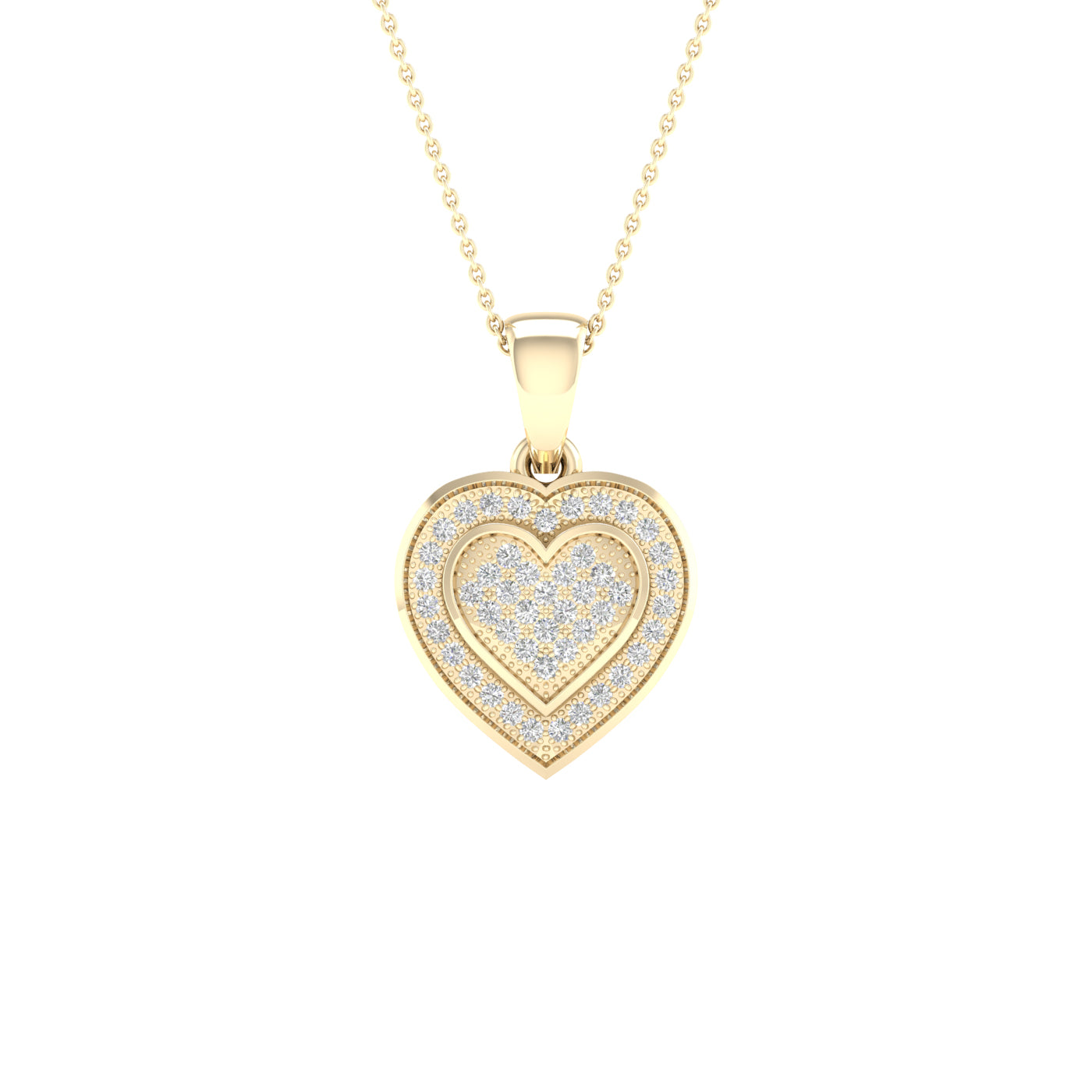 10K 0.15CT Diamond Pendant - Solomon Jewelers