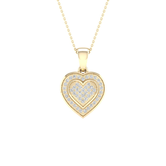 10K 0.15CT Diamond Pendant - Solomon Jewelers