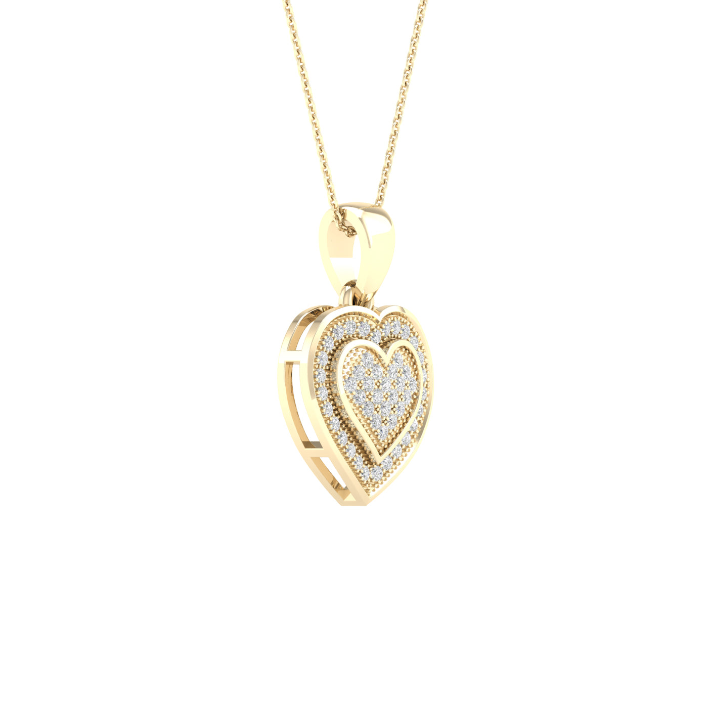 10K 0.15CT Diamond Pendant - Solomon Jewelers