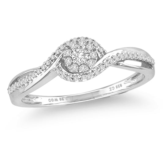 14K 0.20ct Diamond Ring - Solomon Jewelers