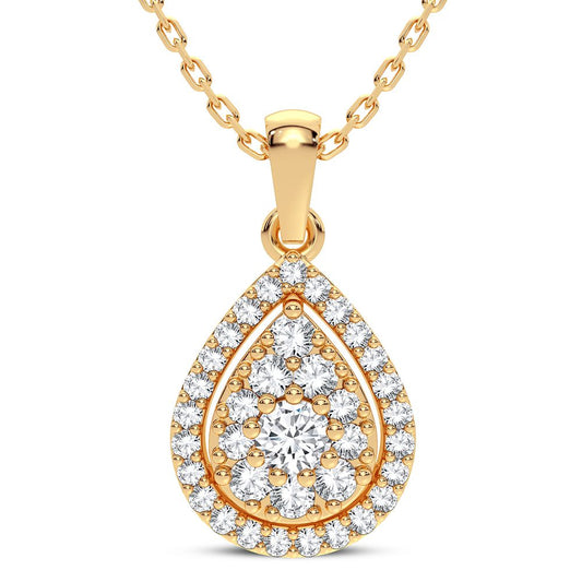 14K 0.30CT DIAMOND PENDANT - Solomon Jewelers