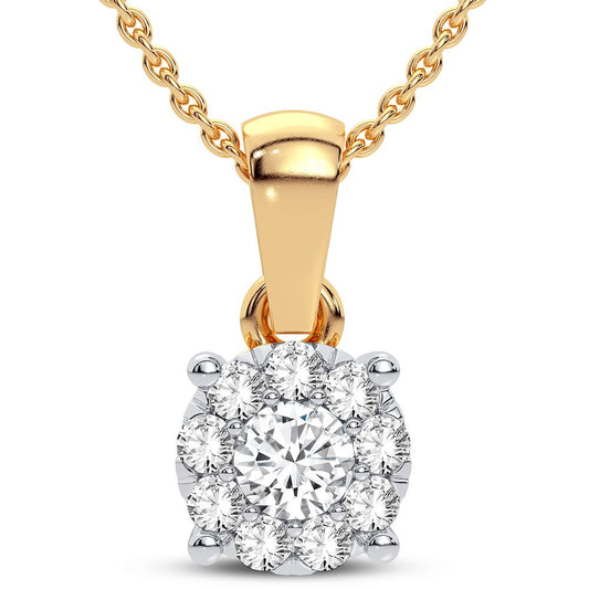 14K 0.25CT Diamond Pendant - Solomon Jewelers