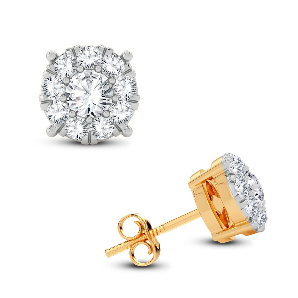 14K 0.25CT Diamond Earring - Solomon Jewelers